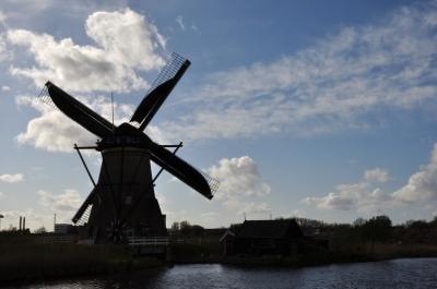 花と水のベネルックス３国巡り5日目の午後（教会と風車）