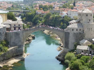 橋のアーチが美しいスタリ・モスト～１６年夏ボスニア・ヘルツェゴビナなど４カ国周遊８月１０日その２モスタル
