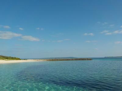 宮古島で体験ダイビング。海の中はキラキラでとても綺麗でした。