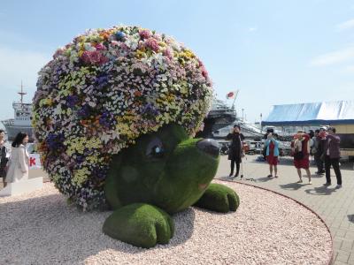 春爛漫の優雅な横浜♪　Ｖｏｌ23　☆山下公園　立体感のある庭園とキュートなマスコット♪