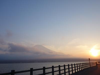 2017年4月　富士山を間近で見たくて訪れた山中湖
