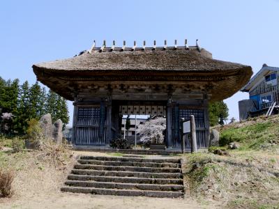 2017.4鶴岡・湯殿山・月山一人旅4-道の駅月山，法連寺，大日坊仁王門，あさひ月山湖