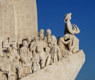 2016.12ジブラルタル海峡への遠い道7-発見のモニュメント，ベレンの塔，誤ったバスに乗り．．