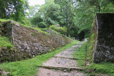 2017初夏、日本百名城の岩村城(7/11)：岩村城址(2)：土岐門、畳橋、追手門、三重櫓