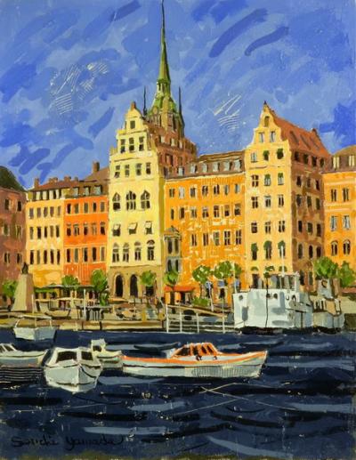 ストックホルム　スケッチ旅行