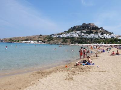 2017年　ギリシア旅行　ロードス島　歴史と美しいビーチのあるリンドス