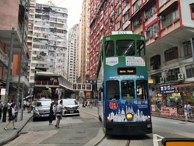2017香港/トラムが市場を走る春秧街