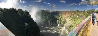 ビクトリアの滝とチョベ国立公園の旅（２）　ジンバブエ側から滝見学