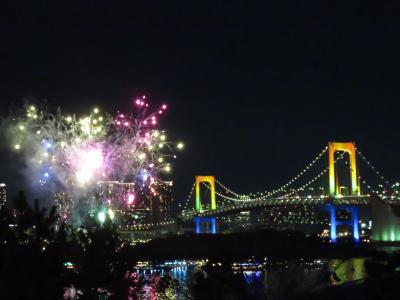 冬の花火を求めて、お台場へ