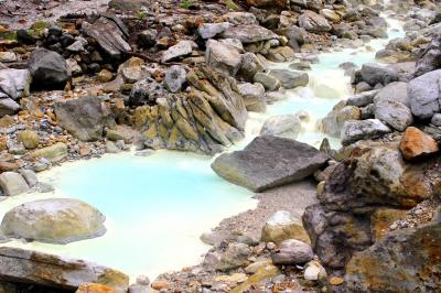 ◆禁断の秘湯“沼尻元湯地獄”と“白糸の滝”