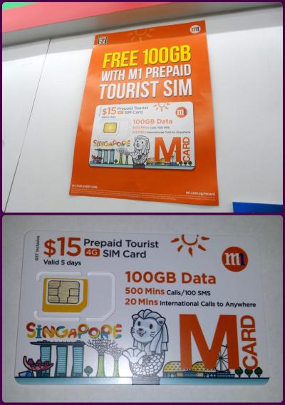 ２０１７年５月ハノイ・シンガポール旅行記 　【番外編】「ハノイとシンガポールで観光客用のプリペイドSIMカードを使ってみました」～シンガポール編