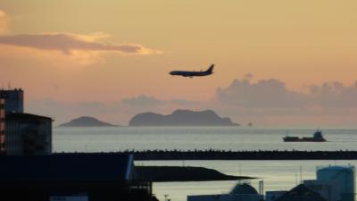 梅雨明けした沖縄本島３泊４日の旅【３日目：「東横イン那覇旭橋駅前」周辺散策と、ホテルから見られた夕陽夕焼け編】