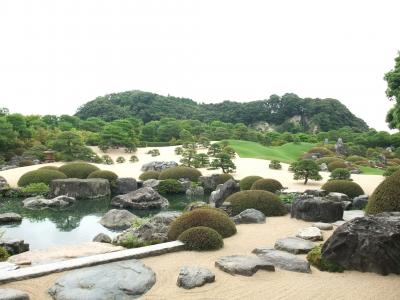 萩から山陰線で足立美術館へ