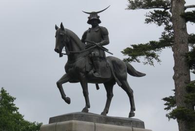 2017初夏、山形・宮城の名城(20/25)：6月15日(10)：仙台城(2/4)：伊達政宗公騎馬像