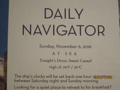 D18.CivitavecchiaからFort Lauderdaleまで16日間の船旅★14. Sunday - Nov 6, 2016 At Sea