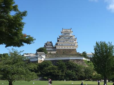 暑すぎて観光客が少なかったので、ゆっくりと姫路城と好古園を歩きました