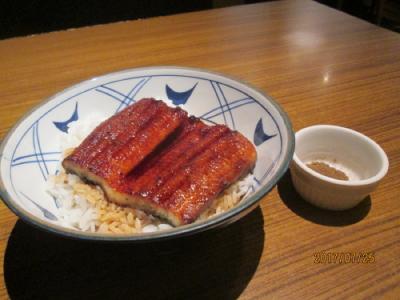 上海の一人飯・うな丼