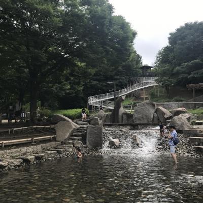 2017/7 東京北区 清水坂公園の水遊び風景