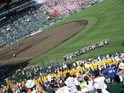 2017年8月　甲子園、大阪の夜