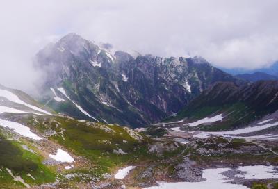 立 山　　(第2日)　　　 雄 山 (3,003m)　　真 砂 岳 (2,861m)　　別 山 (2,874m)