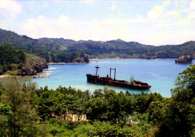 昭和51年8月の小笠原諸島父島の船旅