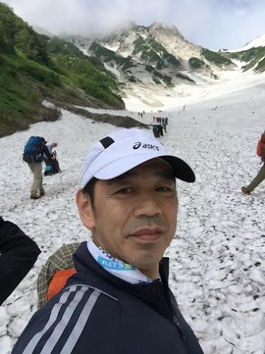 白馬雪渓登山