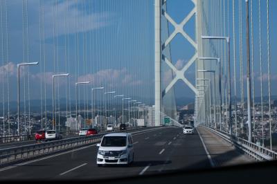 【バス乗車記】神戸三宮→洲本高速バスセンター、明石海峡大橋や海を望みながらの快適ルート。