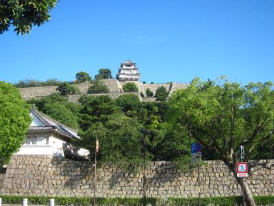 ’１７　近畿・四国100名城＆グルメ旅２３　丸亀城と雪ん子のかき氷と一鶴の骨付鳥