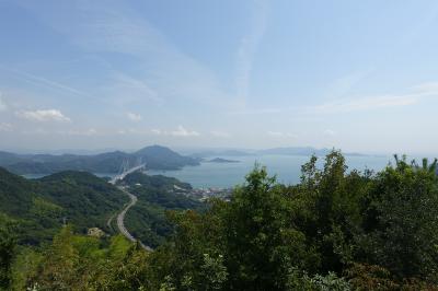 因島の散歩、白滝山の絶景と因島大橋
