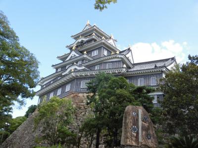 2017夏 18きっぷの旅2-2：初訪問岡山　岡山城とデミカツ丼