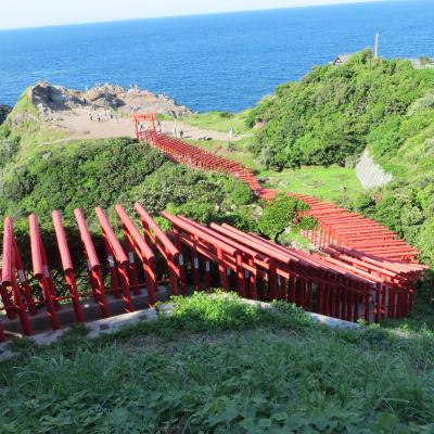 秋吉台から千畳敷から元乃隅稲成神社、最後に角島大橋へ