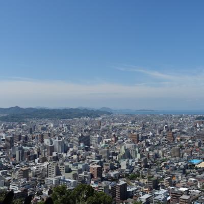 はじめての愛媛県で、松山城と道後温泉。