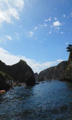 下田に泊まって、ヒリゾ浜へ