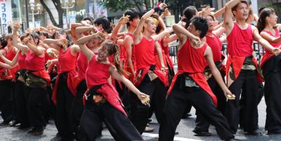 どまつり♪　にっぽんど真ん中祭り　２０１７　熱気渦巻く大津通パレード会場東コース
