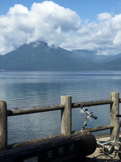 支笏湖へ自転車道を行く