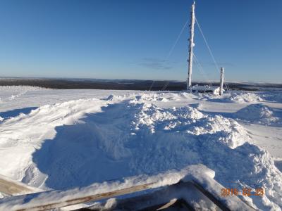 フィンランド　　 サーリセルカ　 北極圏にて　オーロラ　と　スキー　大満足