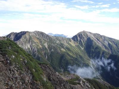 秋の赤石岳・悪沢岳