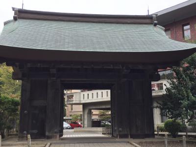 薬医門　水戸城址　唯一　現存する門　古きに感動