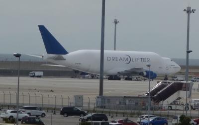 Dream Lifter を見に中部国際空港へ。787のとなりにいました。