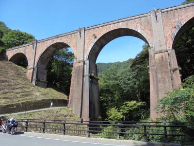 群馬県と長野県の県境。碓氷峠旧道をバイクで一人ツー。