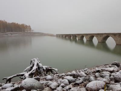 2017年10月12日の北海道初雪体験、糠平温泉郷。。。