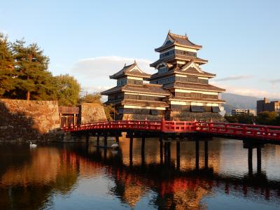 日本１００名城巡りの旅　長野編　　松本城・高遠城、戸隠神社・上高地・上諏訪神社も回りました。