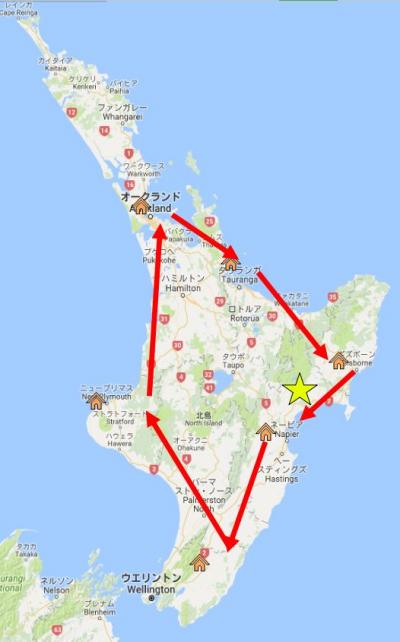 ＮＺ北島ワイナリー巡り旅行記2、ホークスベイ、2016.10