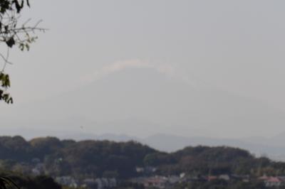 峯山山頂の富士山展望所（鎌倉広町緑地）