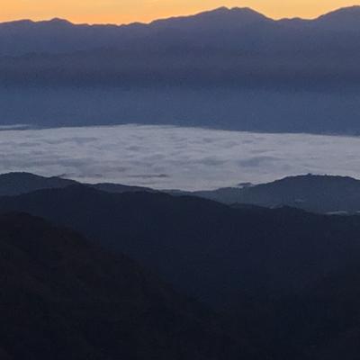 昼神温泉と雲海