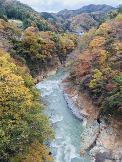 【2017・11】紅葉の旅・群馬の名勝『吾妻渓谷』紅葉　美人の湯『小野上温泉さちのゆ』