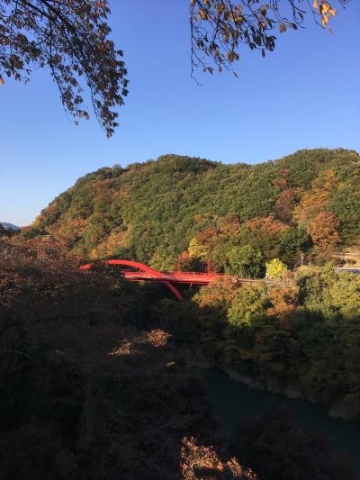 JR駅からハイキング ＜大間々散策と紅葉映えるわたらせ渓谷＞