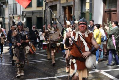 巡礼3/36日目 Larrasoana→Pamplona 23.1Km　牛追い祭りの街も雨