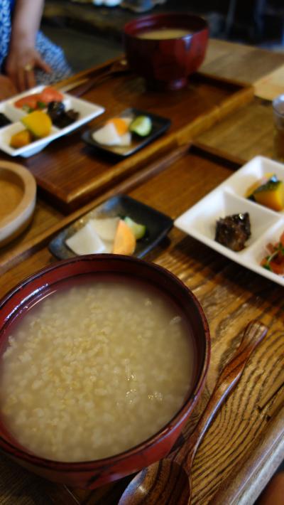 2016 夏　岡山・倉敷　初めての１８キップの旅　三宅商店の朝粥の朝食 と かっぱの洋食の昼食