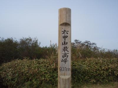 東六甲縦走　　紅葉を求め